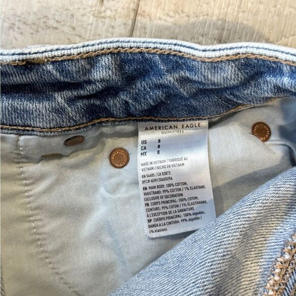 American Eagle Outfitters Distressed Tomgirl Denim Shorts - Picture 4 of 4